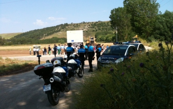 Policías Locales de Burgos en una intervención